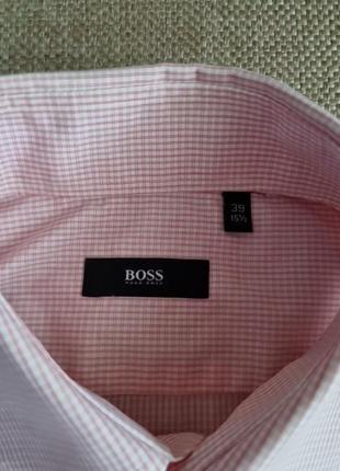 Сорочка hugo boss в дрібну клітинку3 фото