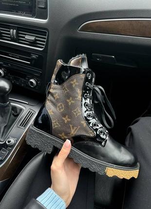 louis vuitton boots black fur 3200 103459786