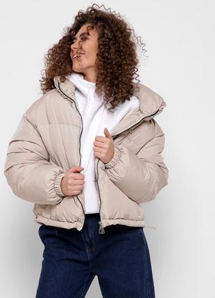 Демісезонна  жіноча куртка з високим коміром різні кольори