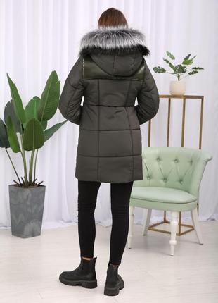 Куртка фабричная зимняя женская короткая с манжетами. бесплатная доставка5 фото