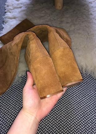 Высокие сапоги натуральные кожаные замшевые замша ботфорты ботинки5 фото