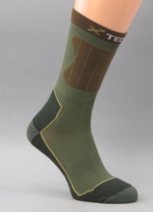 Трекинговые носки x tech  тактические носки олива италия xt453 фото