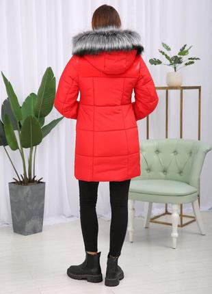 Женская фабричная зимняя короткая куртка с манжетами. бесплатная доставка5 фото
