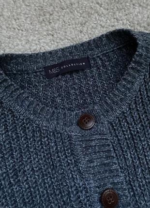 Кардиган кофта свитер на пуговицах трендовый m&s5 фото