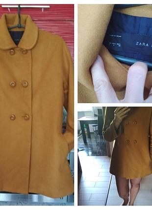 Красиве стильне вовняне півпальта, zara, p. 38/40