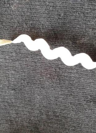 Тесьма отделочная , декоративная вьюнок зигзаг белая 5 мм винтаж ссср8 фото
