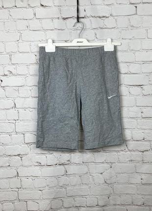 Байковые базовые мужские серые шорты nike shorts club jersey shorts gym sports