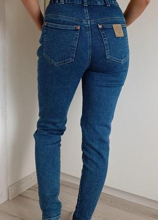 Модні жіночі джинси на високій посадці темно-сині демісезонні осінні весняні esprit на бірці зріст 176 розмір s10 фото