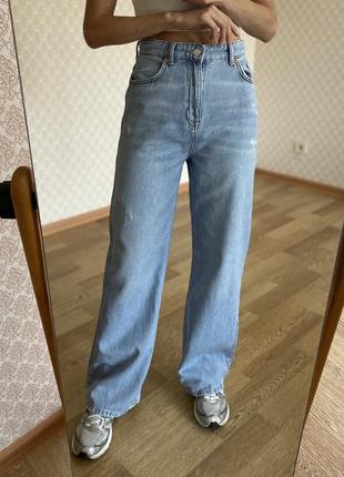 Трендові джинси палаццо / широкі джинси на високій посадці2 фото