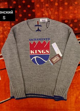 💯🏀 оригинал. мягкий женский свитер на завязках touch by alyssa milano x nba sacramento kings.