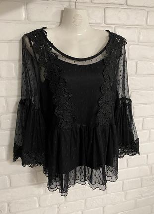 Блуза мереживна