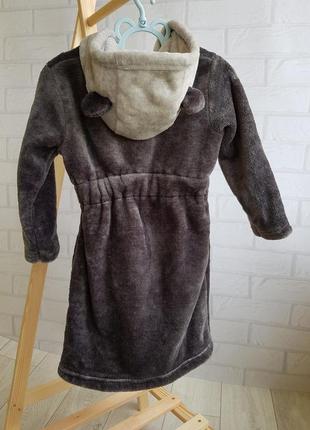 Серый банный халат фирмы george  на 18/24 месяцев2 фото