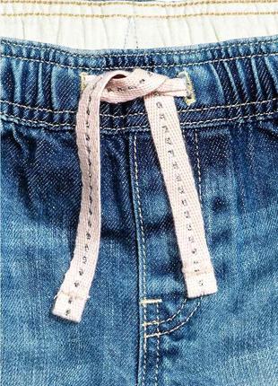 Нові джинси на резинці h&m на дівчинку 6-9 міс в наявності2 фото