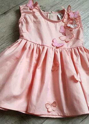 Летнее детское нарядное платье на р-98