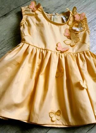 Летнее детское нарядное платье на р-128