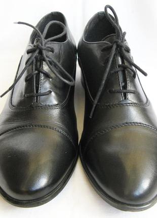 307. туфли-оксфорды, полуботинки lasocki кожаные 39 р.7 фото