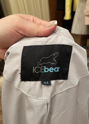 Пуховик ice bear сірого кольору  розмір м ( на бирці 44)6 фото