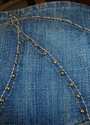 Брендовые джинсы весна-осень прямые чуть клеш,винтаж,стрейчевые5 фото