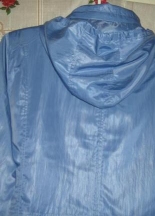 П\пальто "betty kay outdoor"р. 18 кольору"індиго"-соковитого синього.4 фото