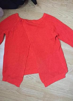 Свитерок с разрезом на спинке 2