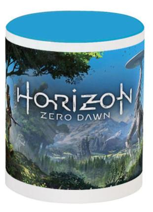 Кружка horizon zero dawn/forbidden west (голубая)2 фото