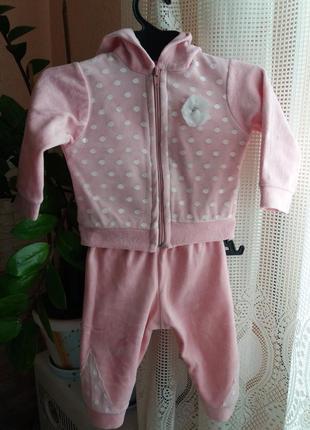 Спортивний костюм велюровий на ріст 68