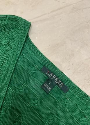 Джемпер свитер lauren ralph lauren зеленый вязаный3 фото