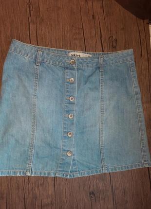 Спідниця джинсова, розмір 50 (код 760)