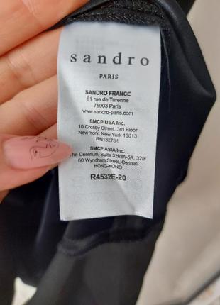 Чорна маленька сукня sandro з воланом8 фото