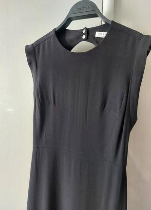 Чорна маленька сукня sandro з воланом 6