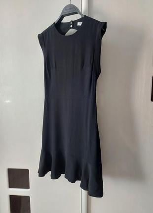 Чорна маленька сукня sandro з воланом 2