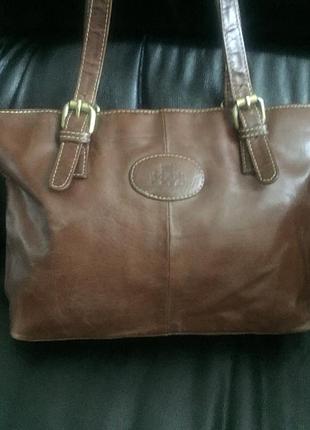 Винтажная кожанная сумка rowallan