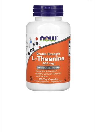 L-theanine l-теанін подвійної сили дії, 200 мг