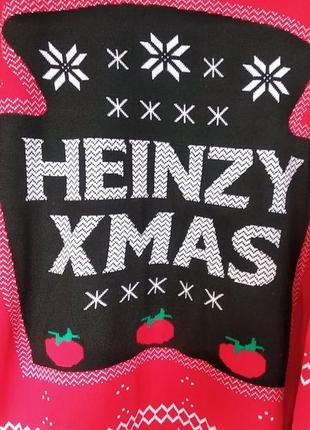 Классный новогодний свитер свитер кофта джемпер размер м