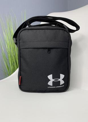 Сумка under armour black текстиль5 фото