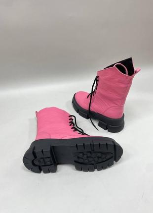 Эксклюзивные стильные ботинки кожаные замшевые цвет по выбору пошьем на полную широкую ногу5 фото
