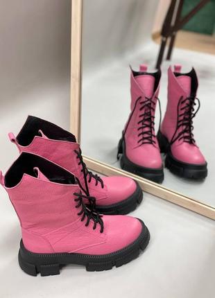 Эксклюзивные стильные ботинки кожаные замшевые цвет по выбору пошьем на полную широкую ногу1 фото