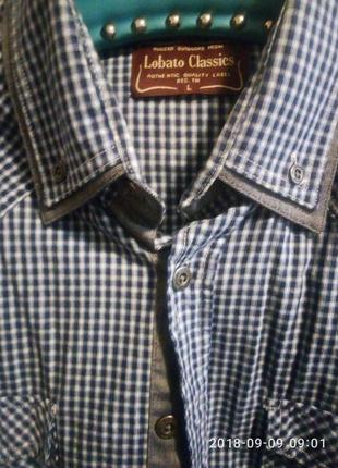 Рубашка в мелкую клетку