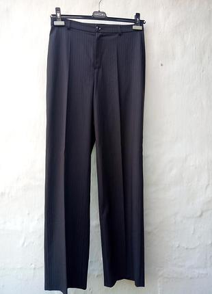 Новые стильные широкие шоколадные 💃🏻❤️🍫 брюки палаццо в полоску,офисные.