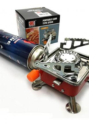 Газова пальник кемпінговий плита газовий примус портативна газова плита з чохлом