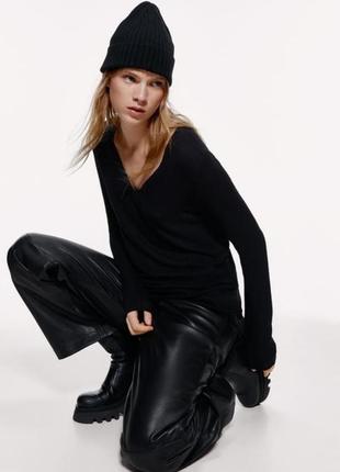 Чорний джемпер віскоза зара