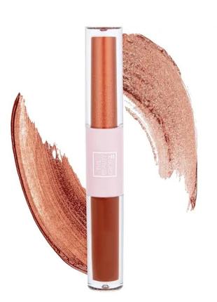 Рідкі тіні 2 в 1 the beauty crop liquid eyeshadow duo cinnamon and fudge 2 х 2 мл