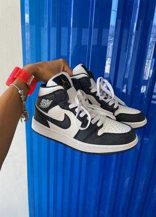 Кросівки чоловічі air jordan retro 1 mid “gold obsidian”/кроссовки мужские найк аир джордан ретро