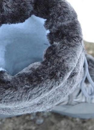 Чобітки-дутики жіночі аляска (срібло). в наявності!!!4 фото