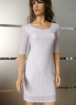 Коктельное нарядное платье с люриксом2 фото