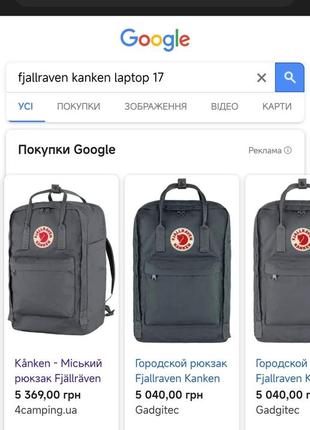 Рюкзак fjallraven kanken 17" шведський tumi thule2 фото