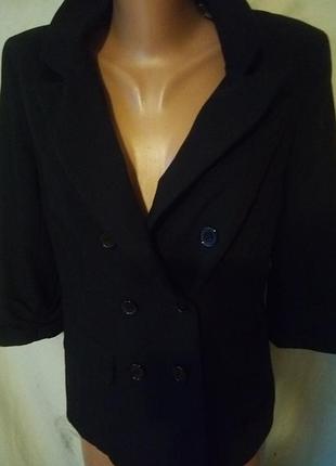 Осенний натуральный шикарный пиджак рукав 3/4