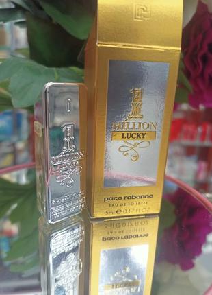 Туалетна вода для чоловіків paco rabanne 1 million lucky 5 мл2 фото