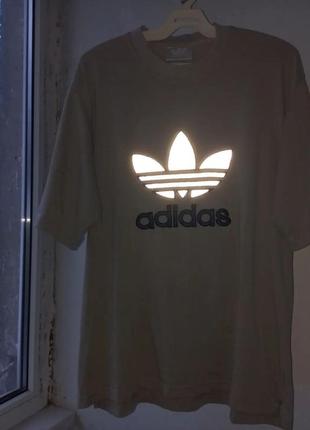 Винтажная футболка adidas с биг лого винтажная