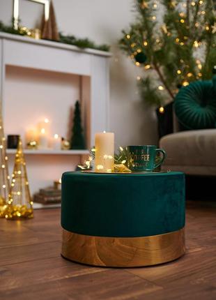 Синьо-зелений пуф, новий!